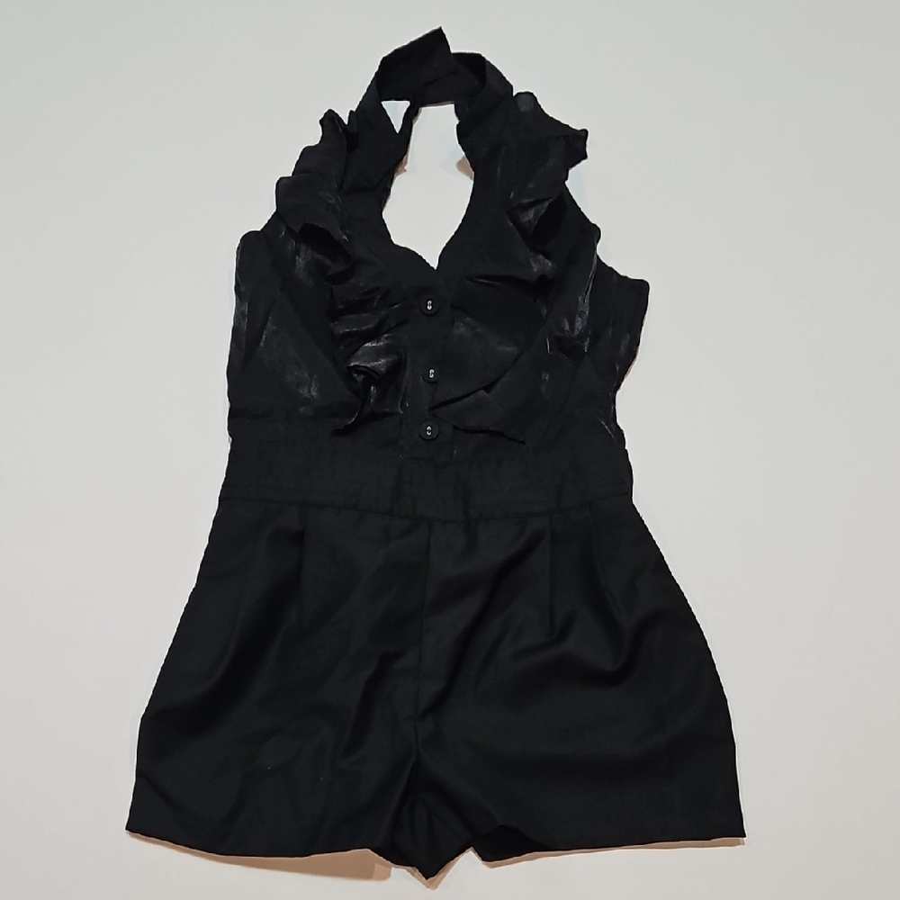 Smart Set Black Ruffled Jumpsuit